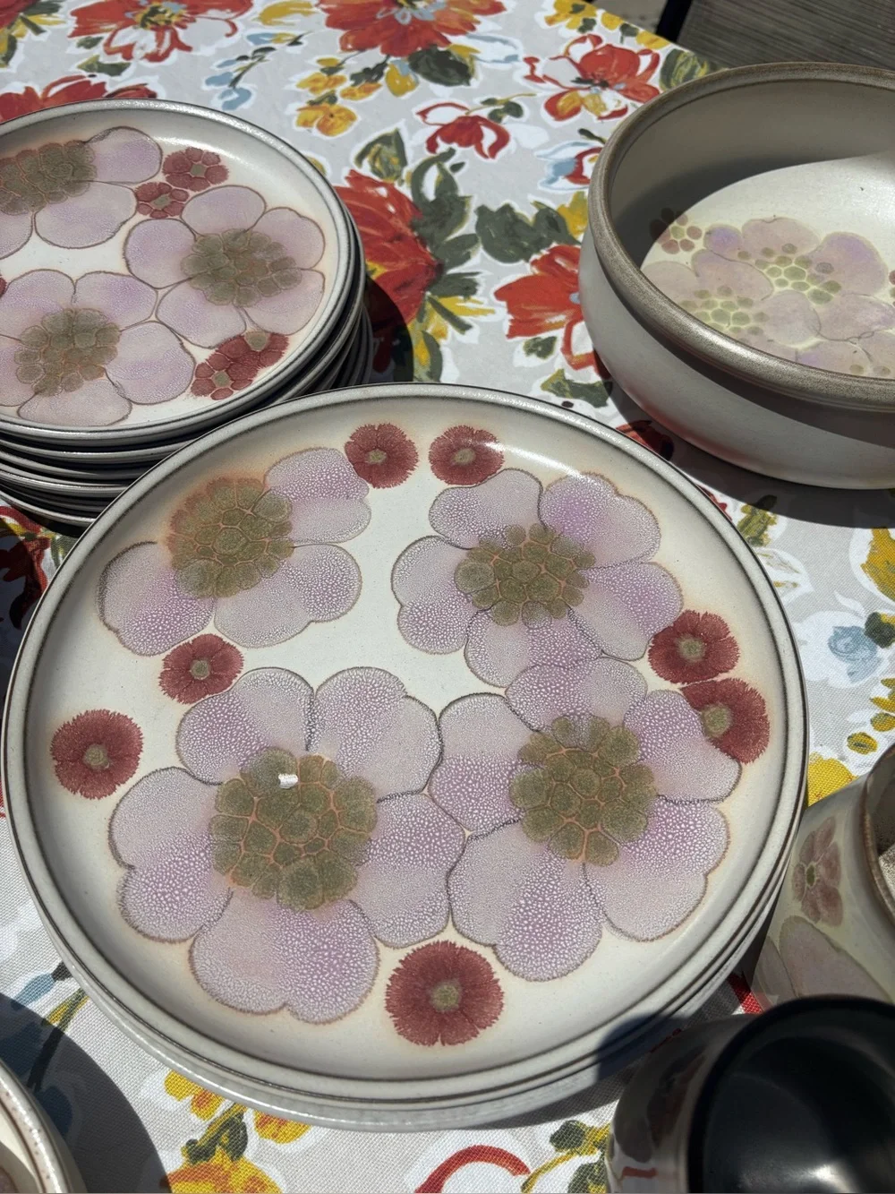 5 Denby, England, vintage gypsy dinner plates